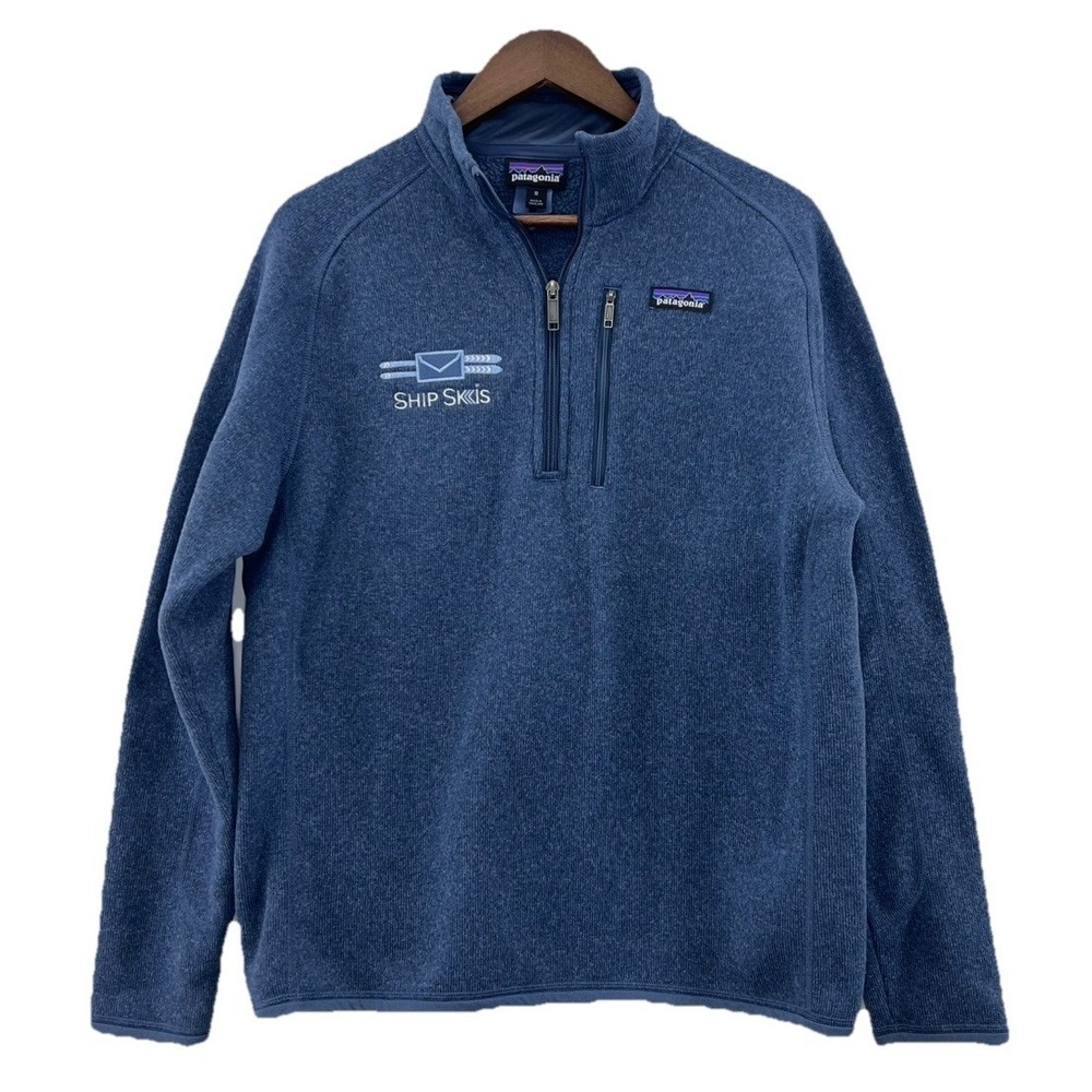 Patagonia Better Sweater 1/4-Zip Fleece Pullover Blue 25522 Men's M Ship Skis